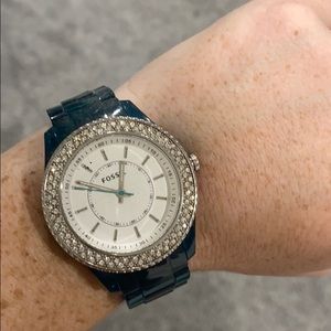 Blue Fossill Watch